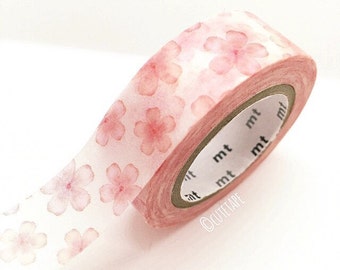 Cherry Blossom washi tape Pink Washi tape Floral Washi Tape Floral planner sticker tape packaging wedding tape
