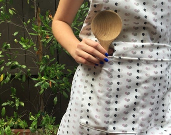 Heart Print Apron