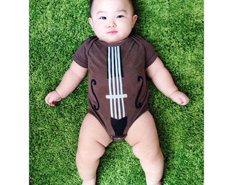 Baby Gift, Violin or Cello Bodysuit, The Yo Ma Ma, Instrument onesie, Guitar, Musician Gift, Funny Baby Gift, Gifts Under 25