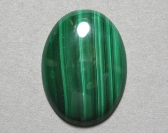 green MALACHITE oval cabochon 22X30mm designer cab