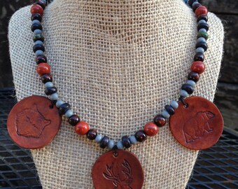 Forest Dwellers Necklace (Nature Animals Shamanic)
