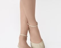 two piece ankle strap flat