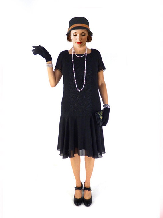 Retro Flapper Dress Roaring 20s Dress Great Gatsby Dress