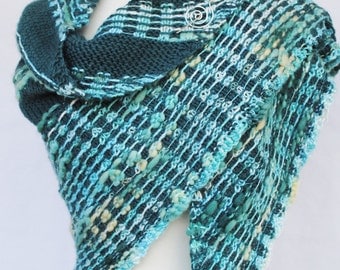 Shawl Knitting Pattern Wavered Instant download pdf