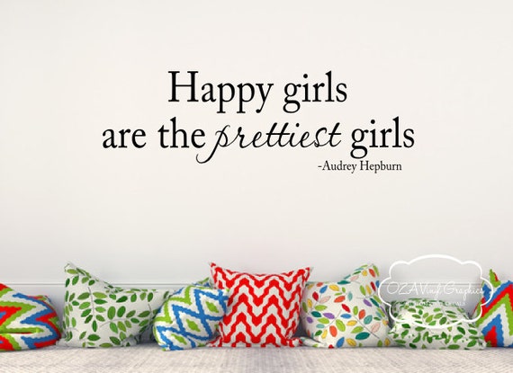 Happy Girls Are The Prettiest Audrey Hepburn By Ozavinylgraphics