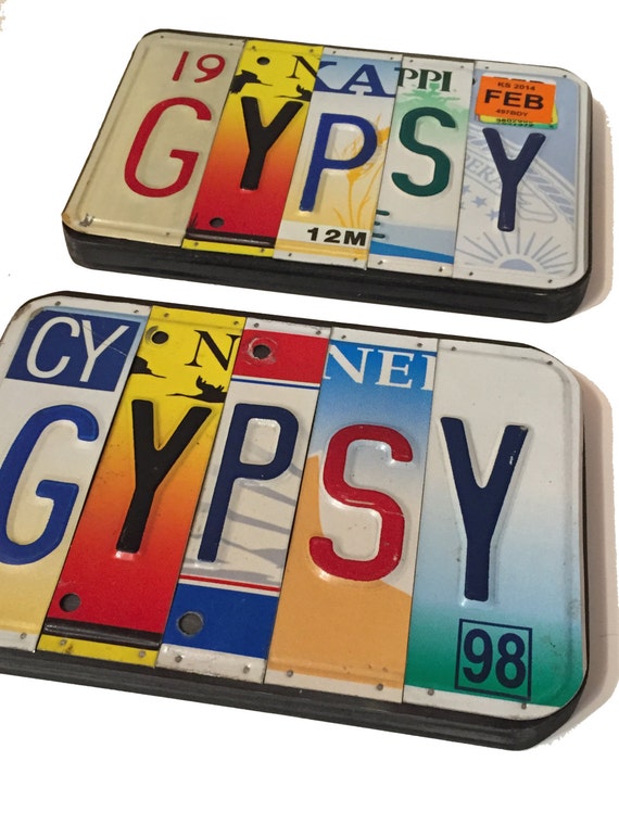 GYPSY Sign Boho Home Decor Gypsy License Plate by BohoCircus