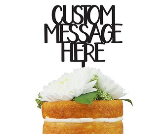 Custom Cake Topper - Block Letters