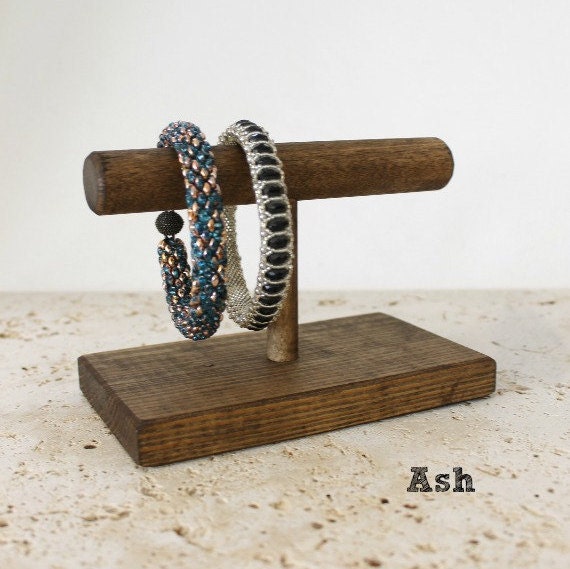 Wood Jewelry Display Bracelet Display 4inch by ArrayandDisplay