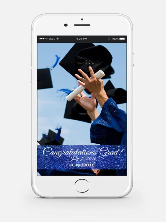 Custom Snapchat Filter for Graduation by AzaileBoutique on