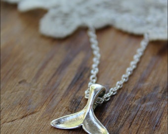 Mermaid Tail Necklace, Mermaid Necklace, Mermaid Jewelry, Silver Mermaid Necklace, Beach Jewelry, Mermaid Charm Necklace