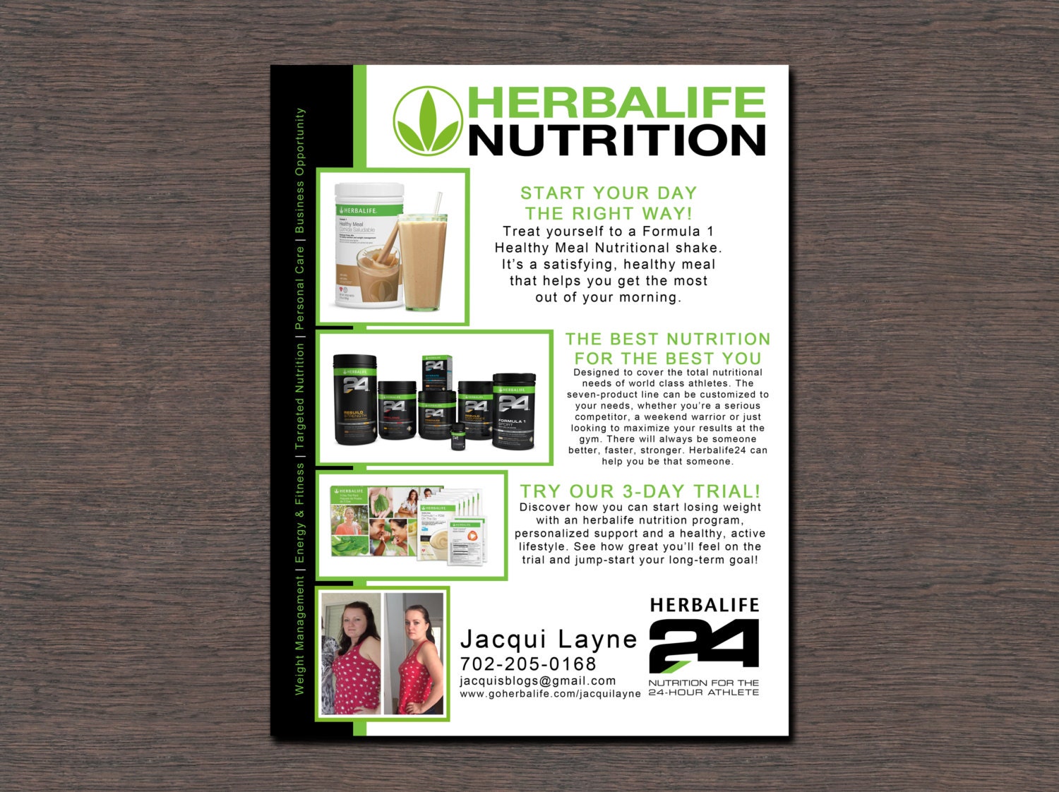 Herbalife Print-Ready Flyers by WackyJacquisDesigns on Etsy