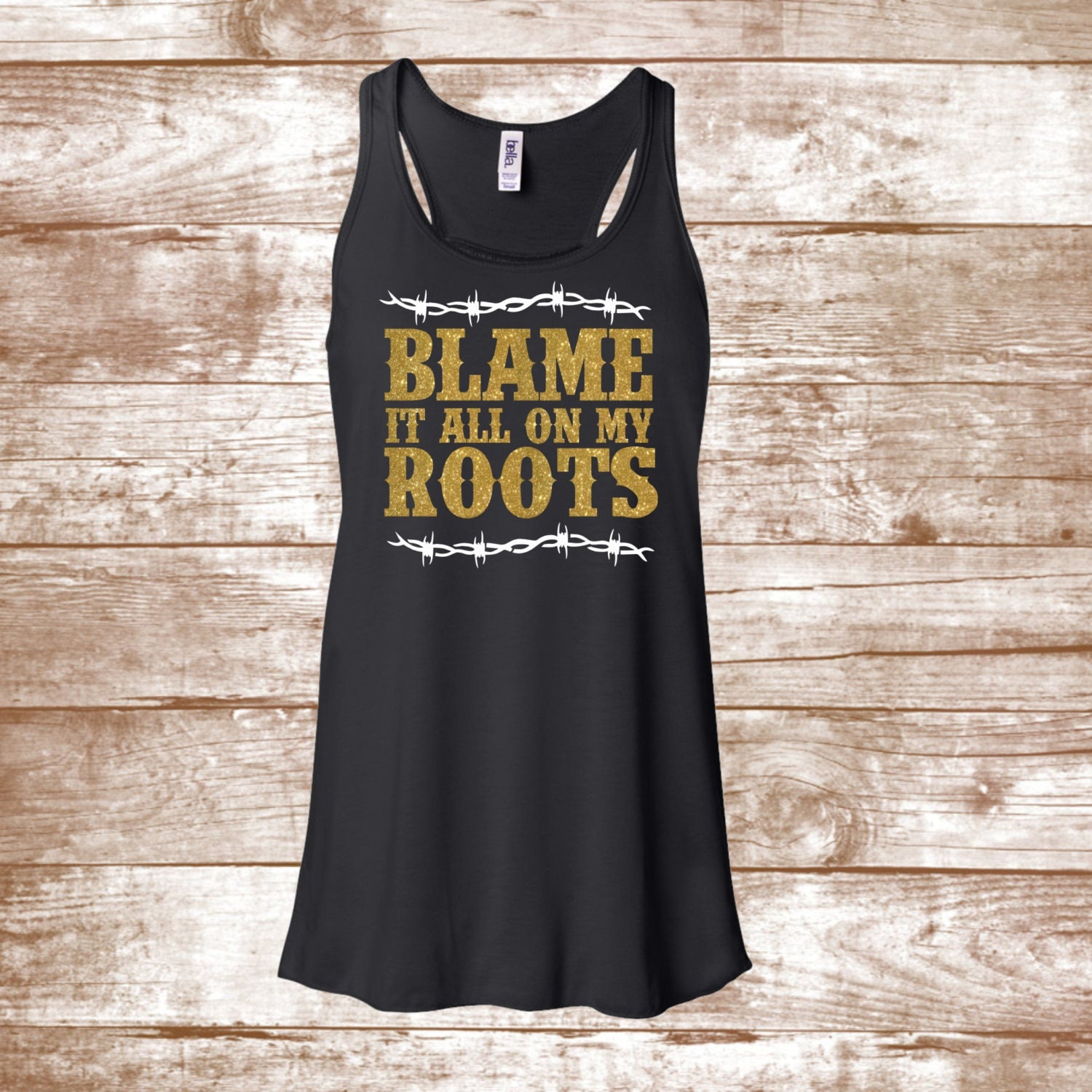Blame It All On My Roots Country Music T-Shirt Country Music