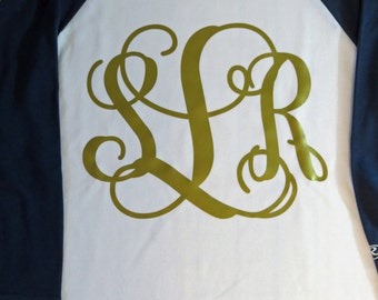 mlb monogram tee