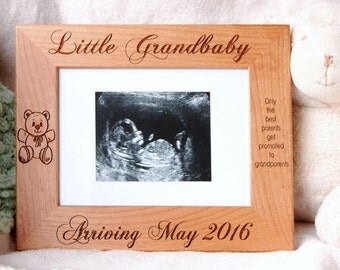Grandparent Gift, Sonogram Frame, Baby Boy Keepsake, Personalized Baby Gift, Grandparents Frame, Pregnancy Announcement, Ultrasound Frame