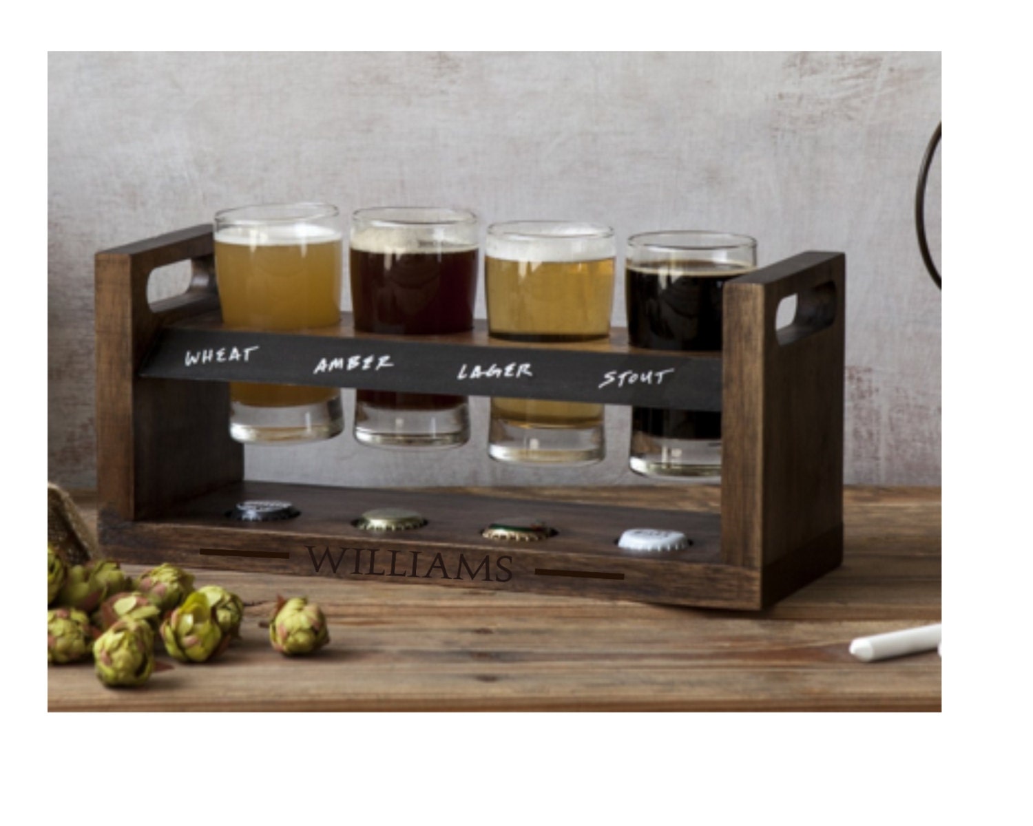 Sale ! Acacia Craft Beer Flight - Great Gift for the Craft