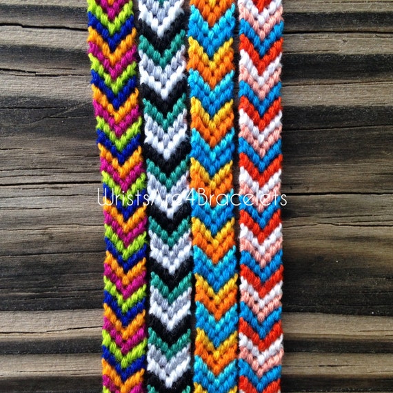 Colorful Chevron Friendship Bracelets String Friendship