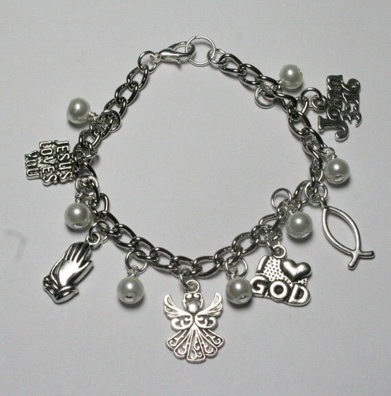 Christian Charm Bracelet Christian Jewelry Religious