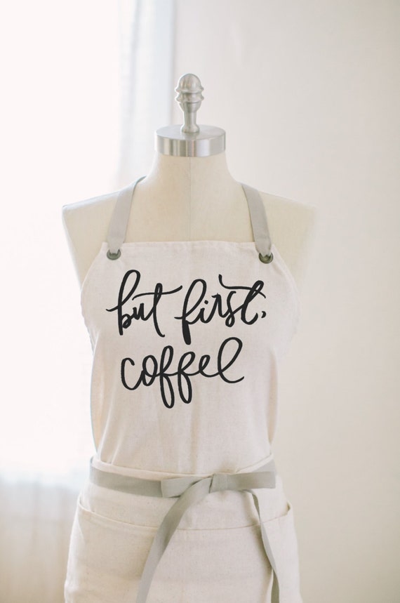 But first Coffee apron