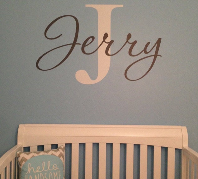Baby Boy Nursery Name Wall Decals Nursery Wall Decal