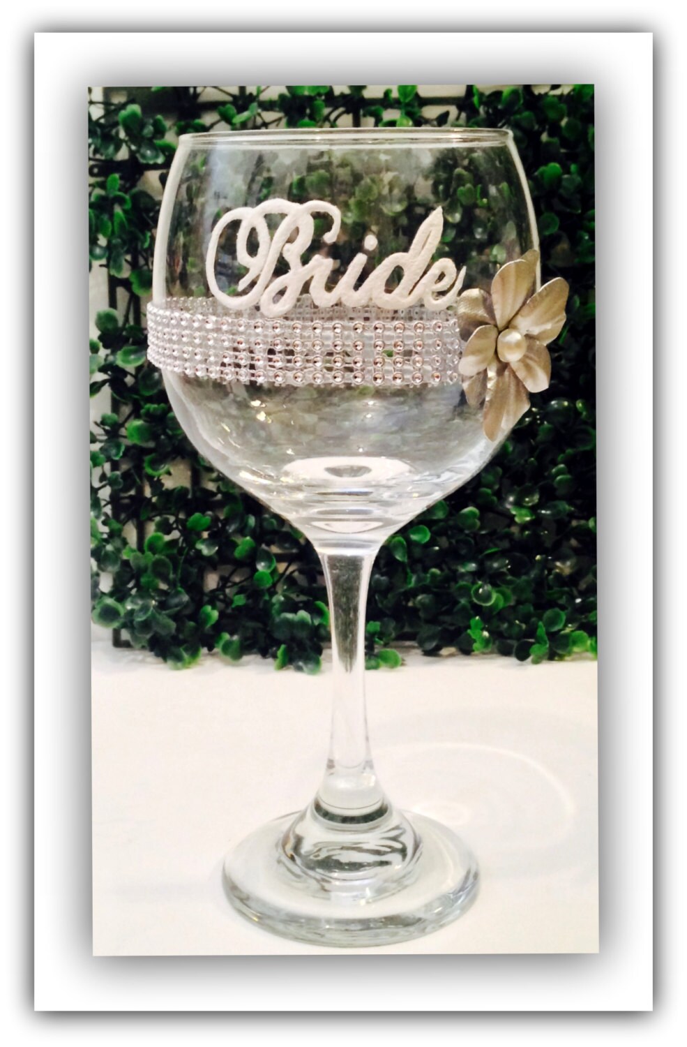 Wine Glasses For Brides Bridal Wine Glass Wedding T