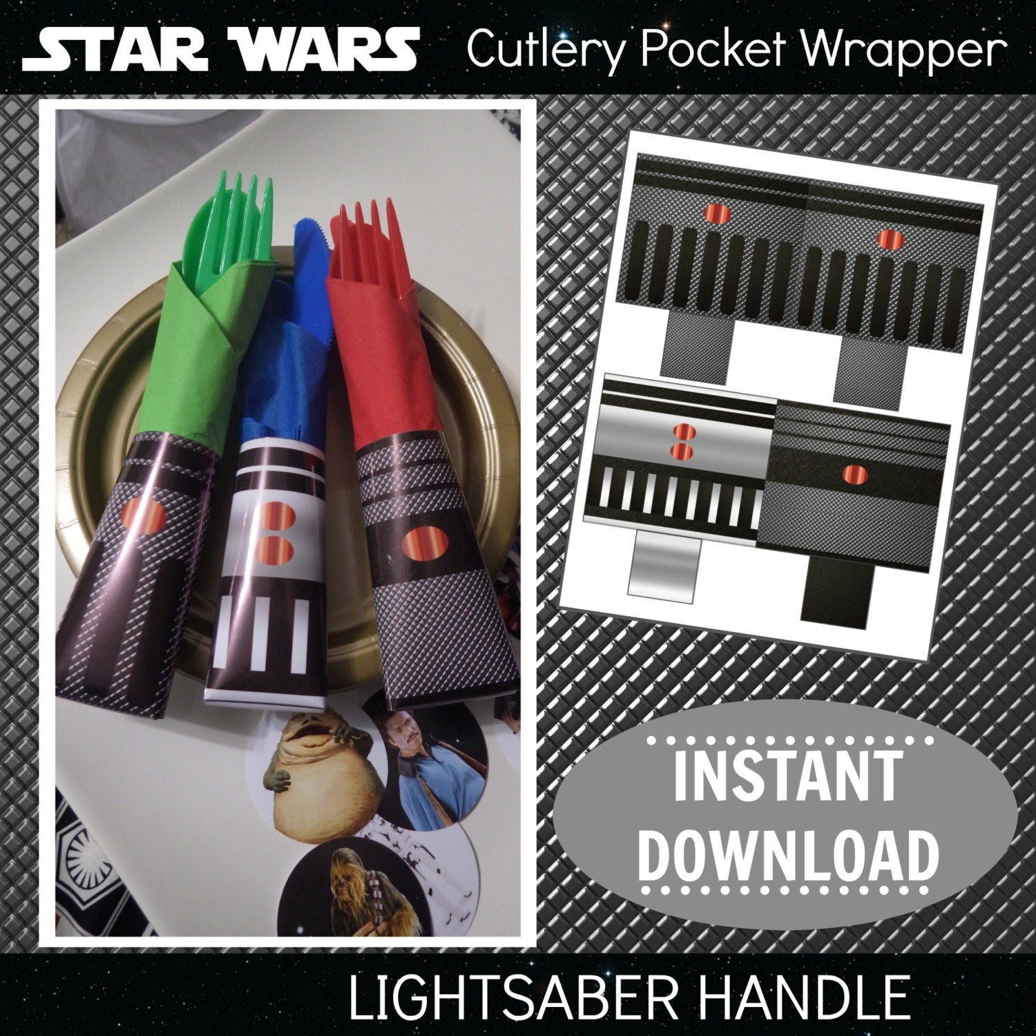 star wars lightsaber cutlery