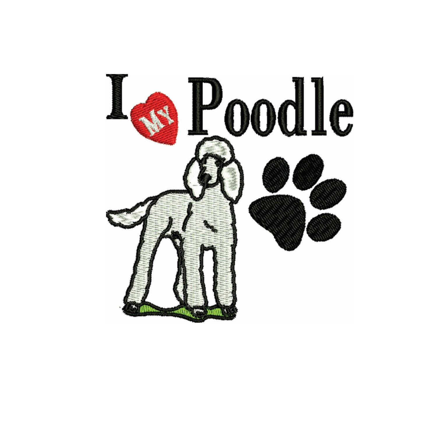 Download a dog, Poodle embroidery design from FRenee2Embroidery on ...