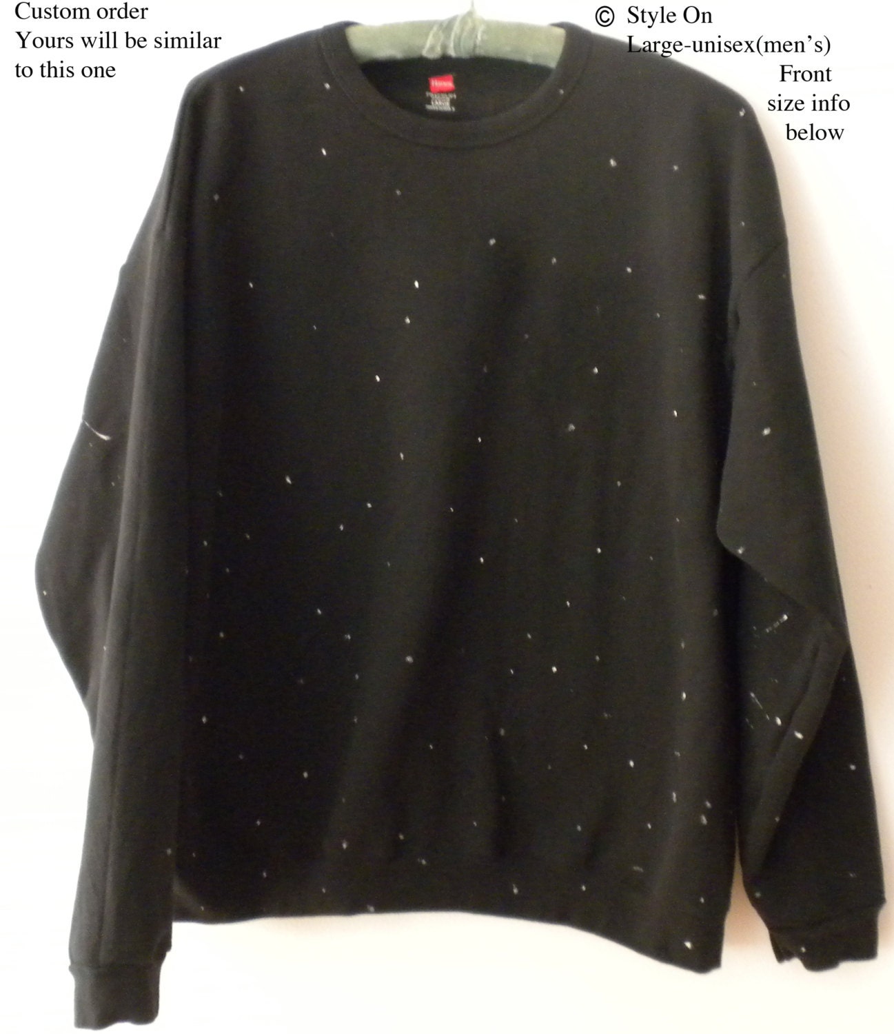 Black Sweatshirt Black crewneck Sweatshirt crew neck