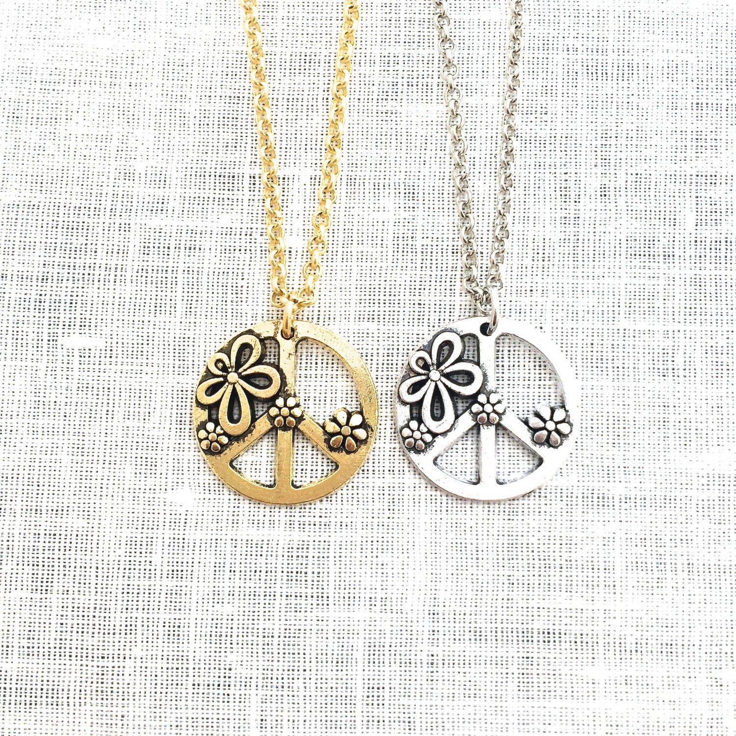 Hippie peace necklace Clearance
