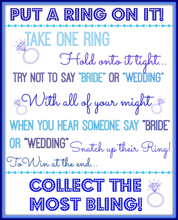 Bright image with regard to put a ring on it bridal shower game free printable Mesmerizing image throughout put a ring on it bridal shower game free printable