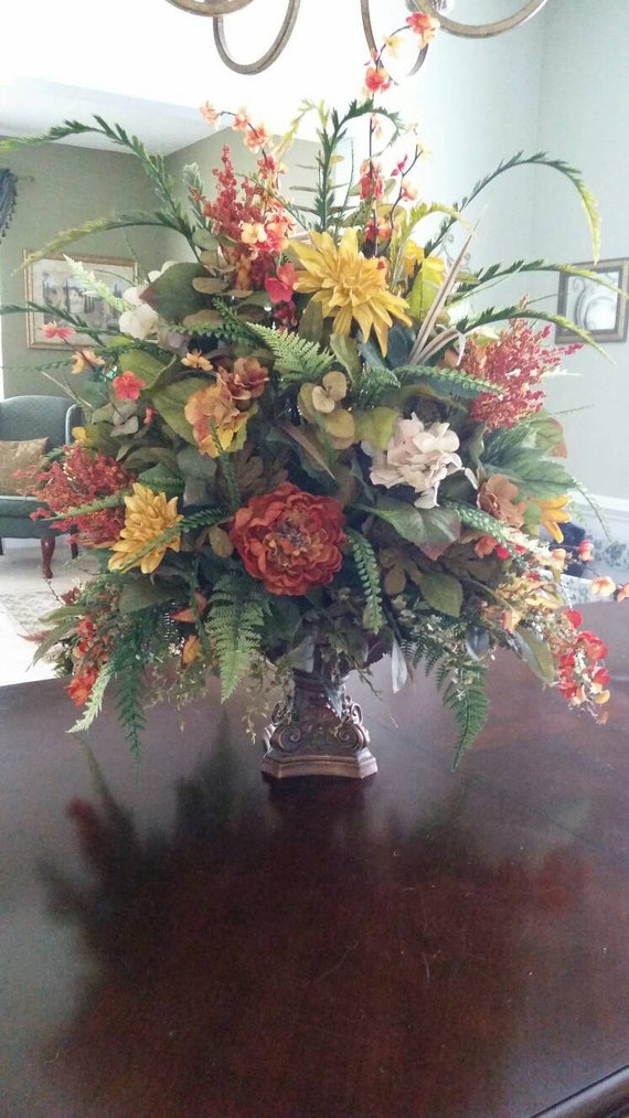 Extra Large Traditional Transitional Fall Floral Arrangement