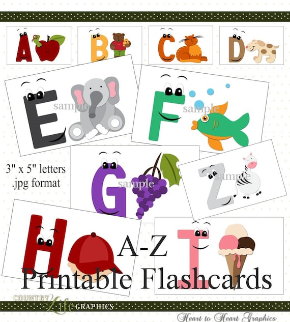 A-z Printable Flashcards Easy Print Flash Cards