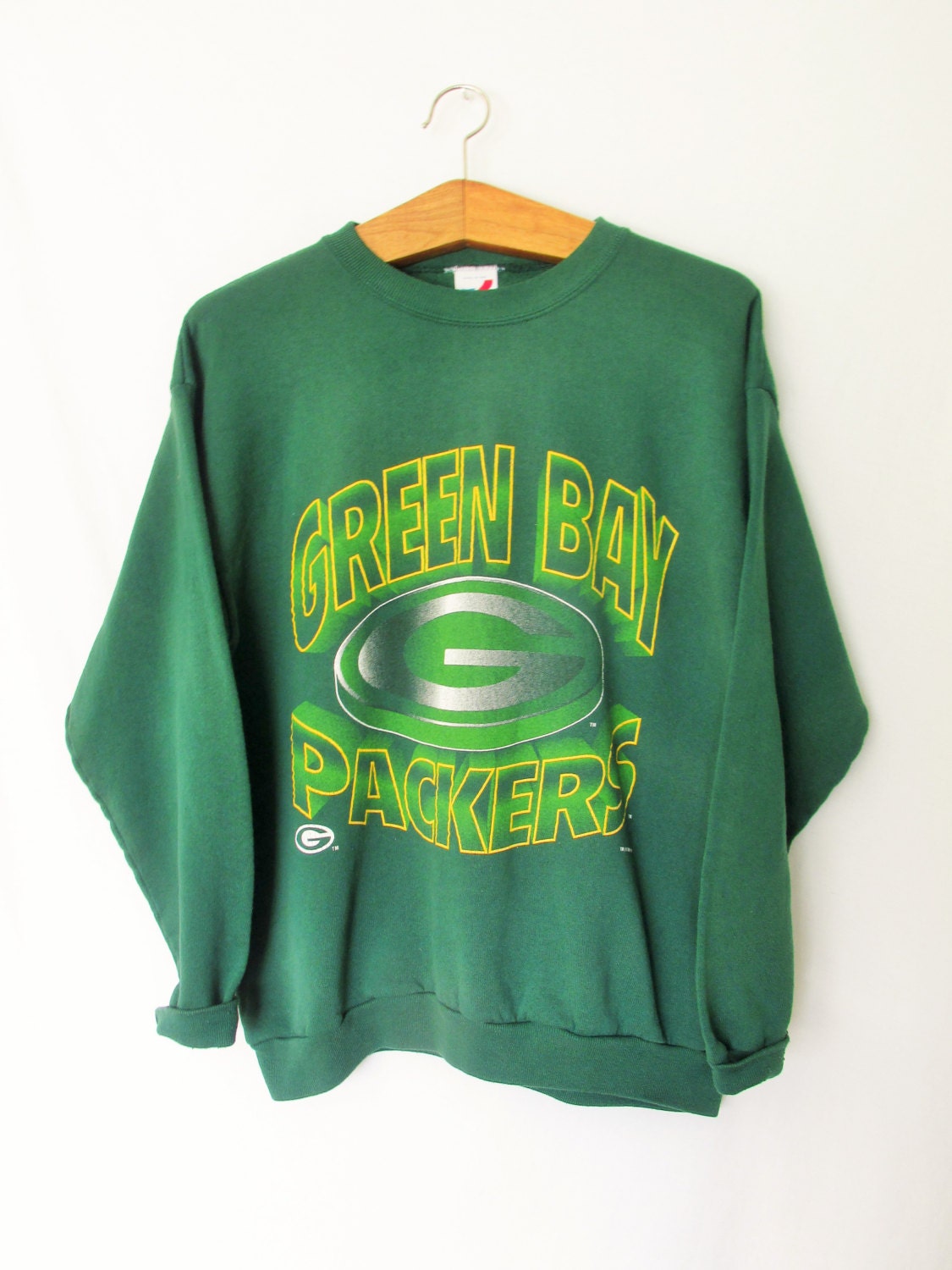 Vintage 1990's Retro Green Bay Packers Football Sweatshirt