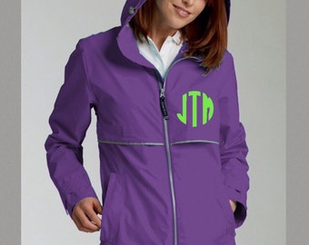 Monogrammed Rain Jacket / Customized / Personalized / Monogrammed Rain Coat