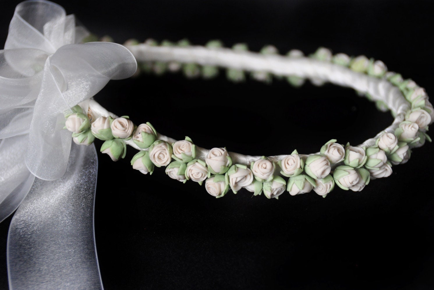 first communion hair wreath