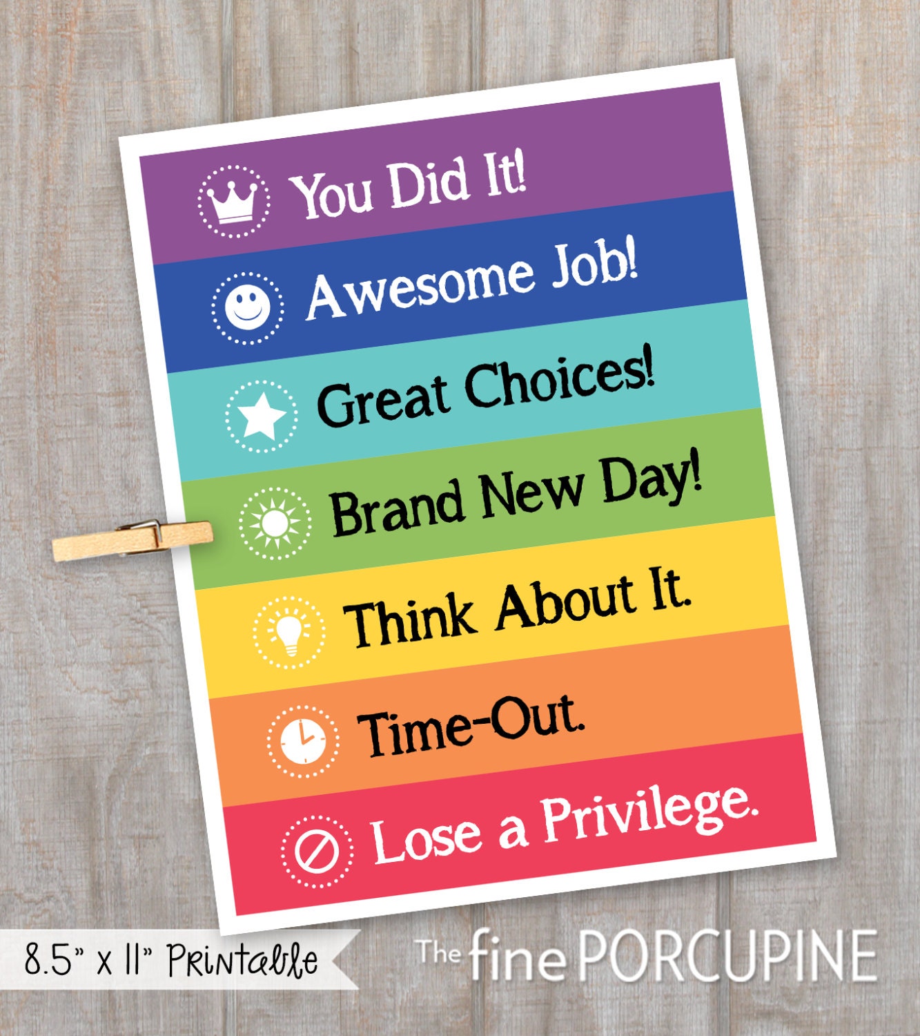 Behavior Chart DIY Behavior Chart Printable Behavior Chart