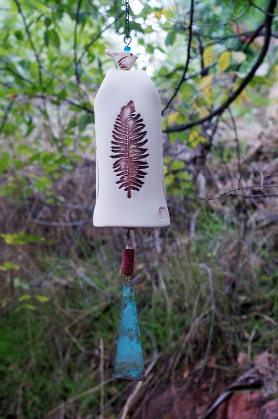 Unique Wind Chimes Ceramic Porcelain Pottery Garden Bell