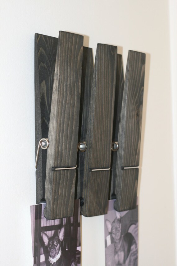 Items similar to Rustic Jumbo 12" Clothespin, SET OF THREE, Extra Large
