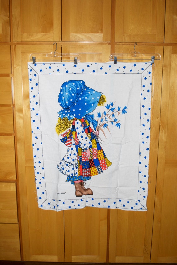 Holly Hobbie Large Appliqué Fabric for Quilt or Blanket