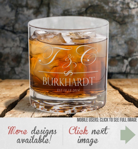 Classy Wedding T Custom Whiskey Glass By Everythingetchedaz