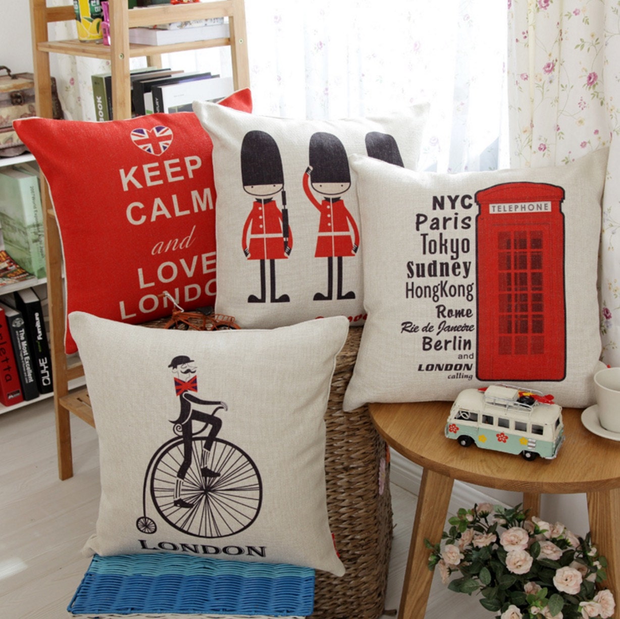 Lovely chic daily Pillow case 45cmx45cm The little Britain