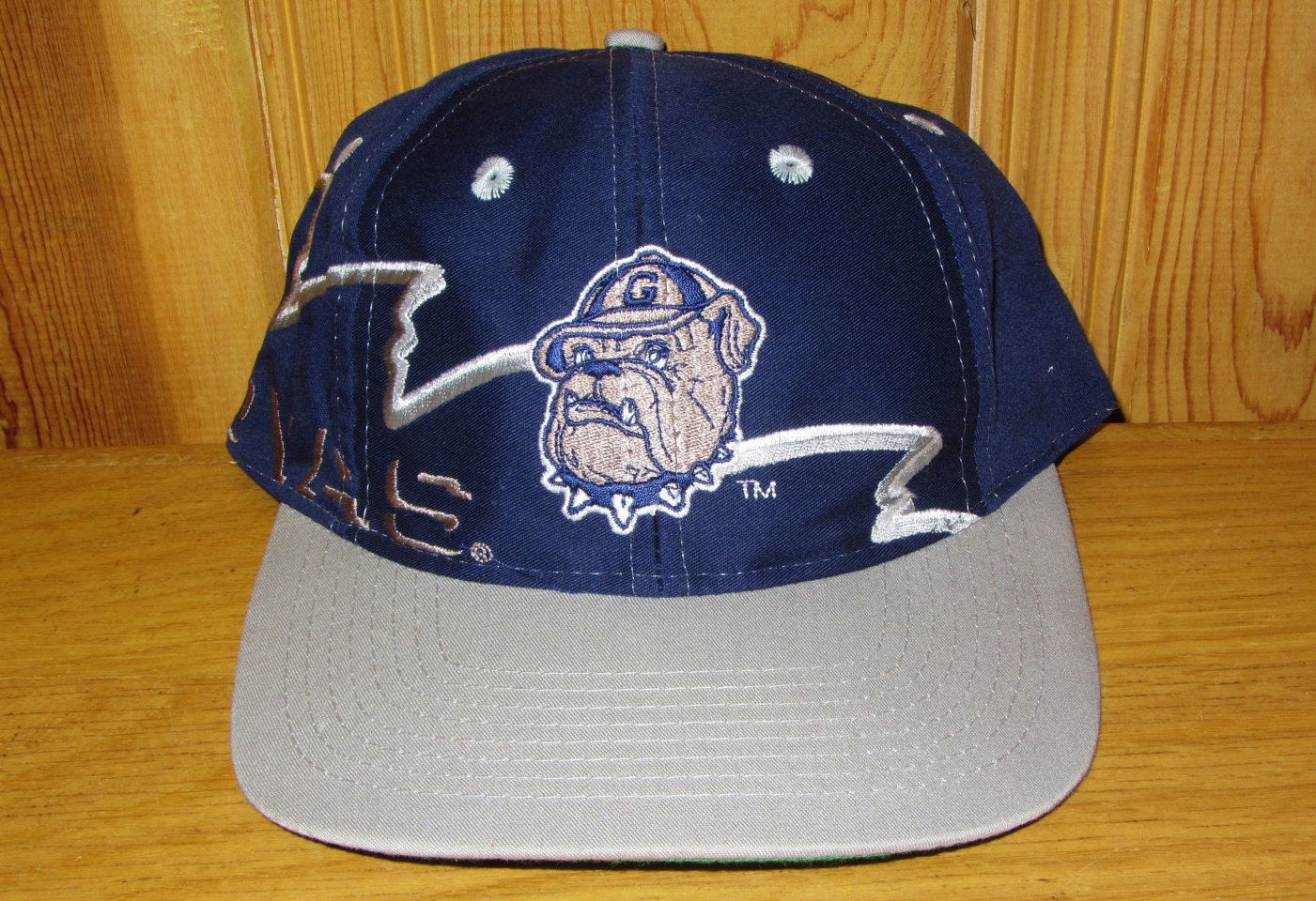 HOYAS Original Vintage 90s Official NCAA Snapback Hat