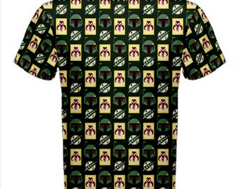 Men's All Over Print Boba Fett Symbols