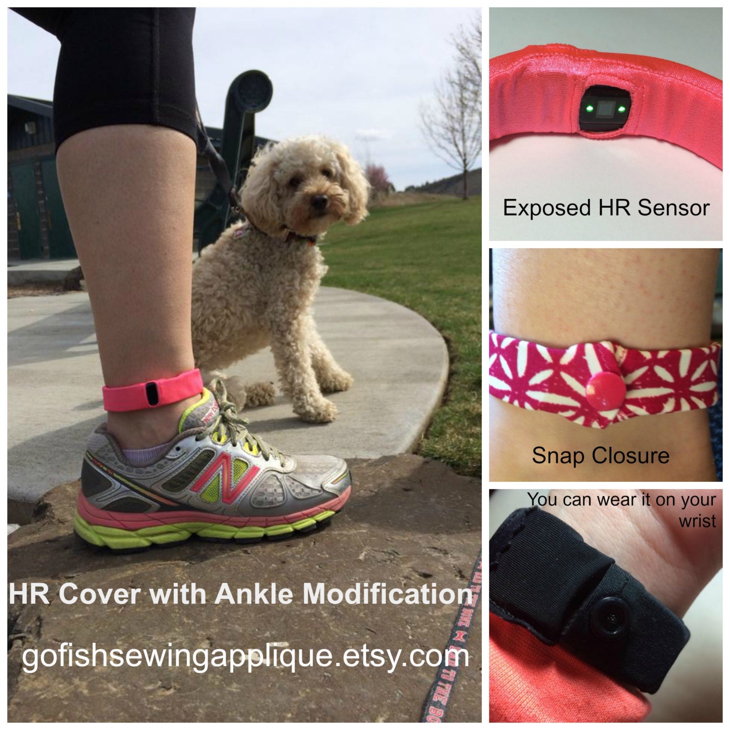 Fitbit Charge HR band cover or band fix for ankle Fitbit