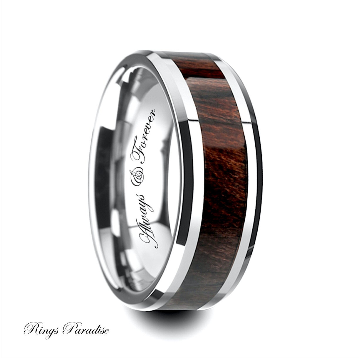 Mens Wedding Band Tungsten Anniversary Rings Promise Rings