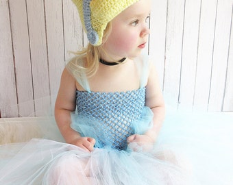 Cinderella Crochet Hat, Disney Princess Hat, Princess Crochet Hat, Disney Crochet Hat