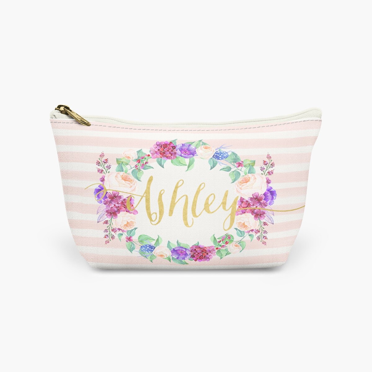 Personalized bridesmaid gifts custom zipper pouches wedding bridal shower party wedding favors thank you cosmetic bag coin purse makeup case