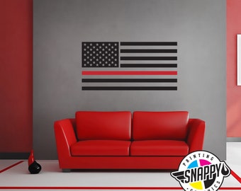 Firefighter Wall Art firefighter flag | etsy Firefighter Wall Art firefighter flag | etsy
