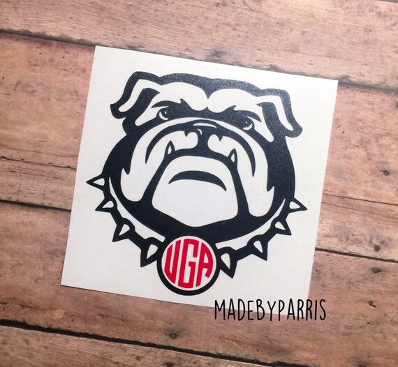 Georgia Bulldogs Monogram Vinyl Decal Monogram by MadeByParris