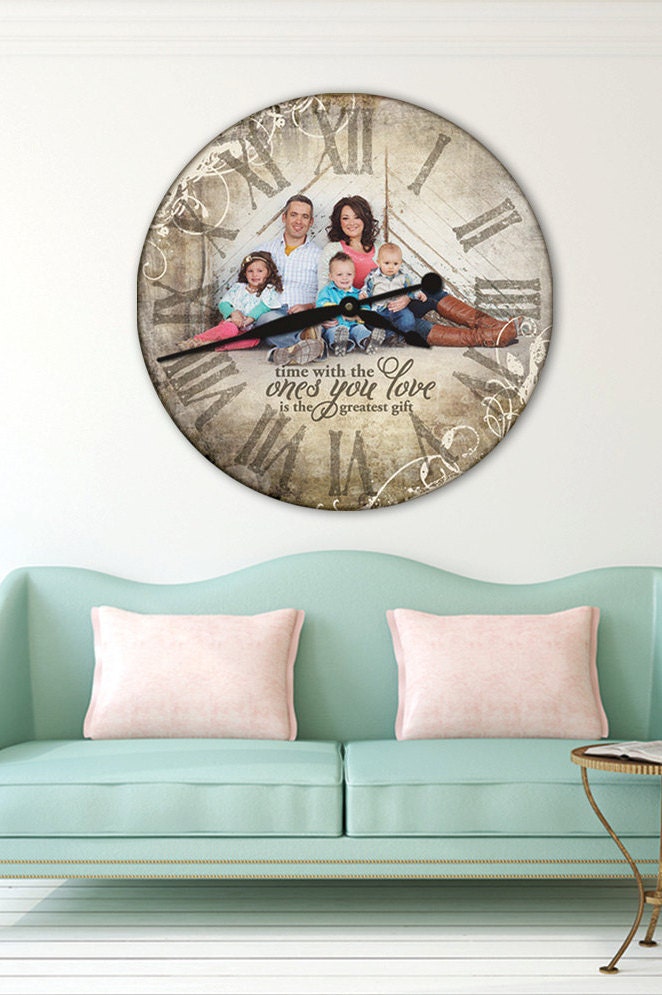 Personalized Clock Photo Clock Wall Clock Personalized