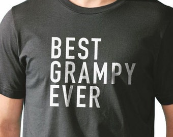 Fathers Day Gift Best Grampy Ever Men's T Shirt Grandpa Gift Husband Gift New Granddad Funny T-shirt
